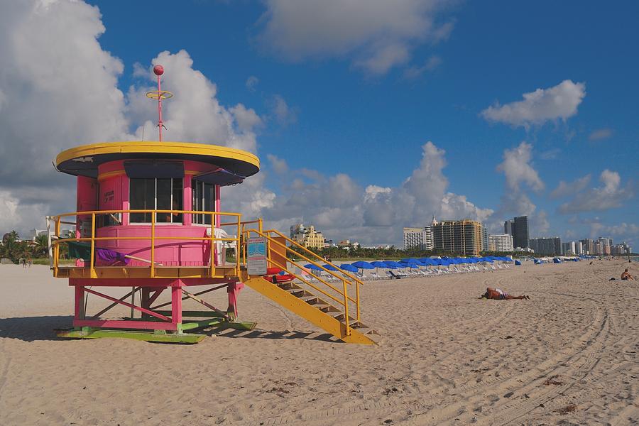 Miami Beach Lifeguard Hut Photograph by Pamela McCreight - Fine Art America