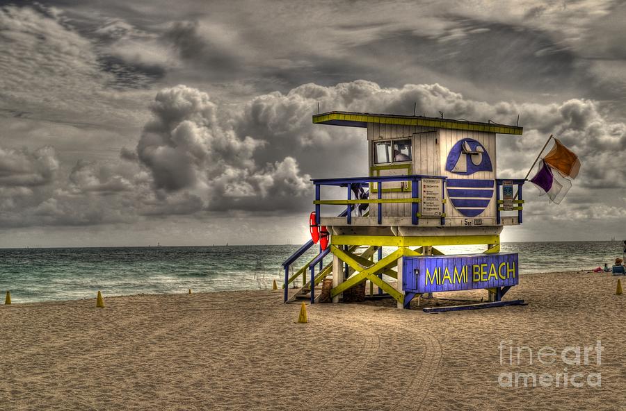 Miami Beach Lifeguard Stand Photograph by Timothy Lowry