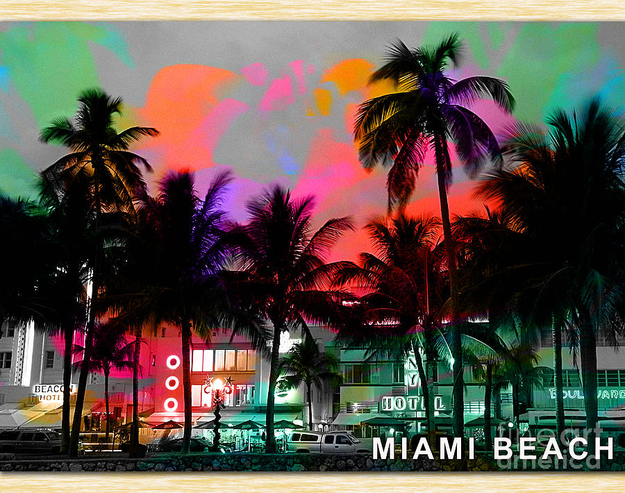 Miami Beach Mixed Media by Marvin Blaine