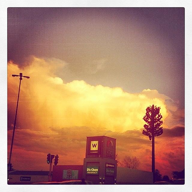 Miami Coloured Clouds In #cityofjoburg Photograph by Yusuf Kaka