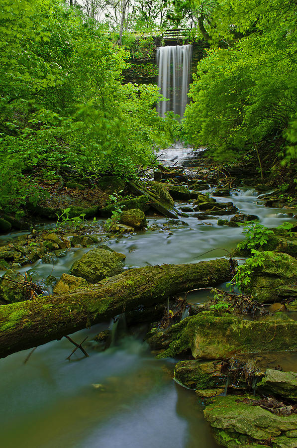 Miami County Waterfall Photograph by Tim Meredith - Fine Art America