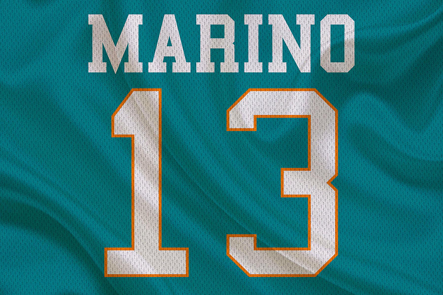 Dan Marino Miami Dolphins Jersey Number Art 2 Onesie by Joe Hamilton -  Pixels