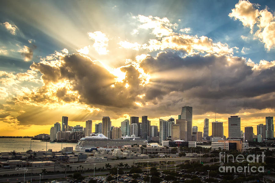 Miami Downtown Metropolis Photograph by Rene Triay FineArt Photos