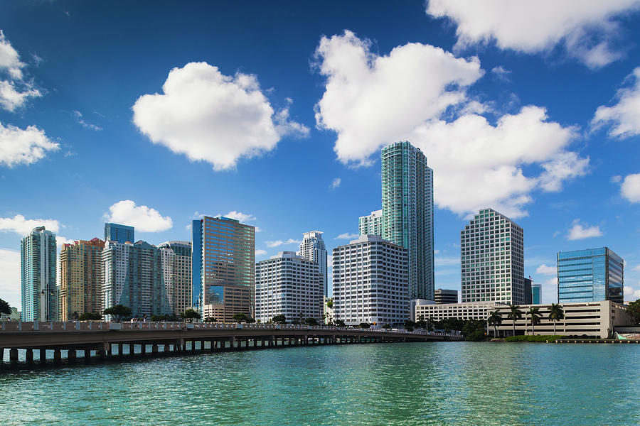 Miami, Florida, Exterior View Photograph by Walter Bibikow