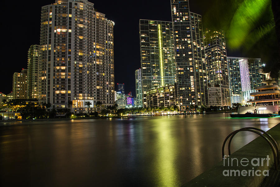 Miami lights Photograph by Agnes Caruso