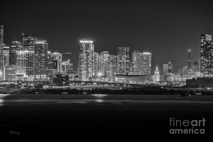 Miami On a Clear Summer Night Photograph by Rene Triay FineArt Photos