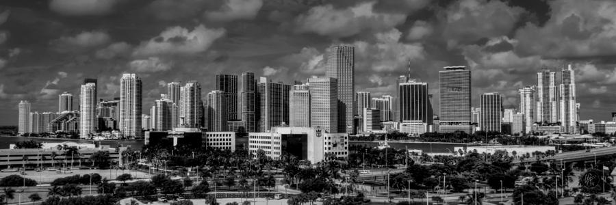 Miami Skyline 001 Photograph by Lance Vaughn
