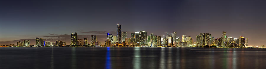 Architecture Photograph - Miami Skyline by Andres Leon