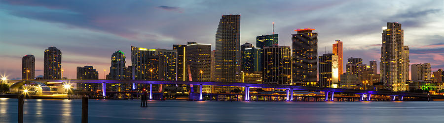 Miami Skyline Photograph by Stefan Mazzola
