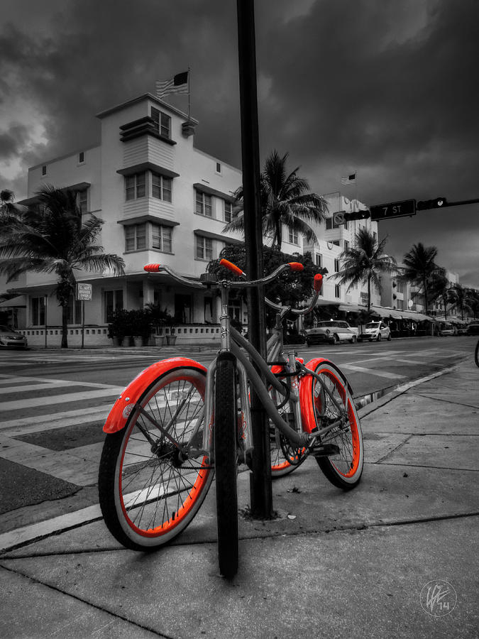 Miami Photograph - Miami - South Beach Bikes 001 by Lance Vaughn