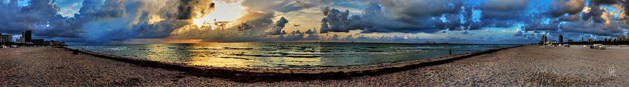 Miami - South Beach Pano 004 Photograph by Lance Vaughn