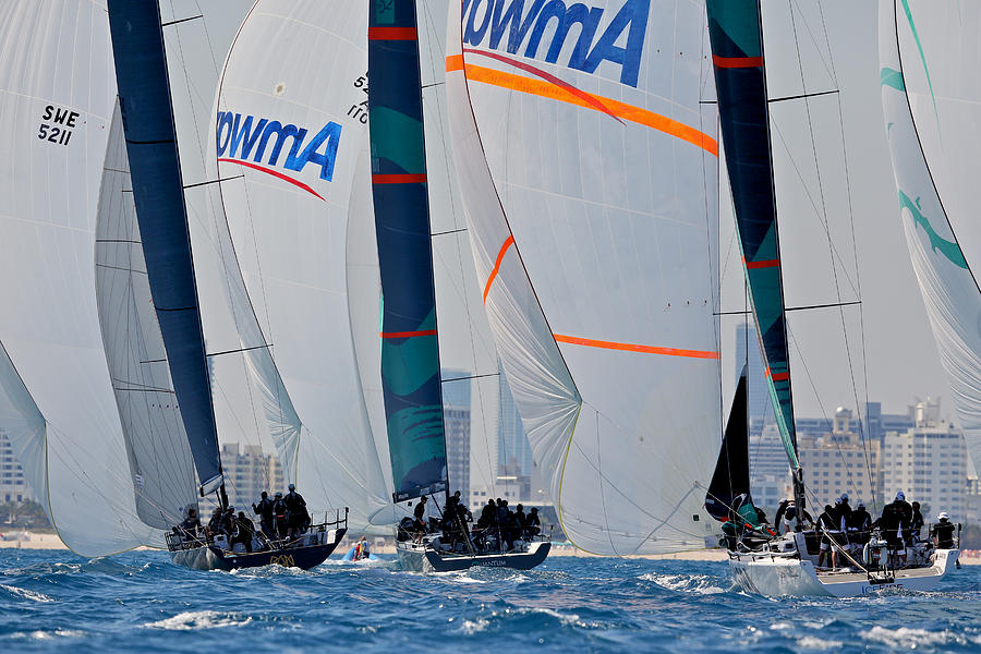 Miami Spinnakers Photograph by Steven Lapkin