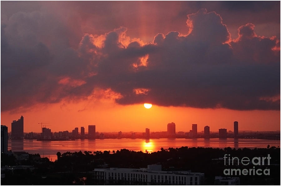Miami Photograph - Miami Sunset by Shanna Vincent