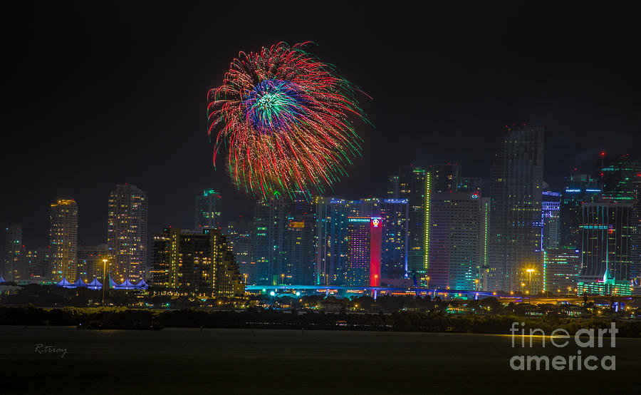 Miami The Colors of New Years Celebration Photograph by Rene Triay FineArt Photos