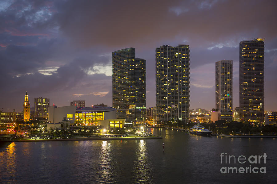 Miami Twilight Photograph by Brian Jannsen