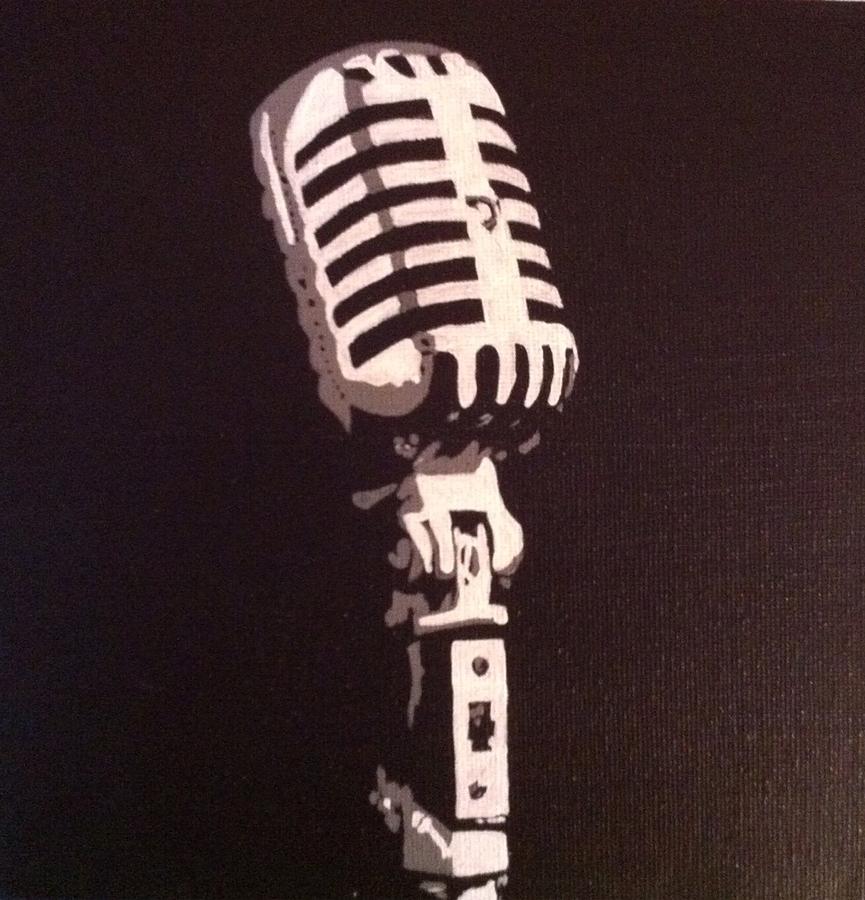 Mic Painting by Samantha Harding