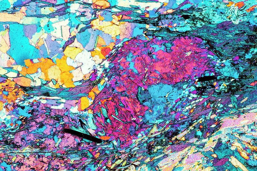 Mica Schist Folds Photograph by Alfred Pasieka/science Photo Library