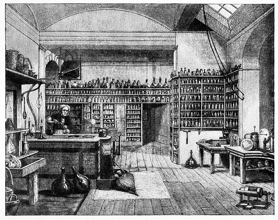 Michael Faraday In His Lab Photograph by Cci Archives
