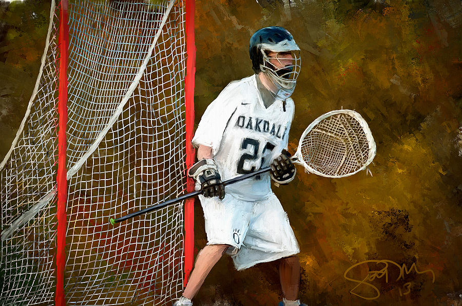 Lax Painting - Michael in Goal by Scott Melby