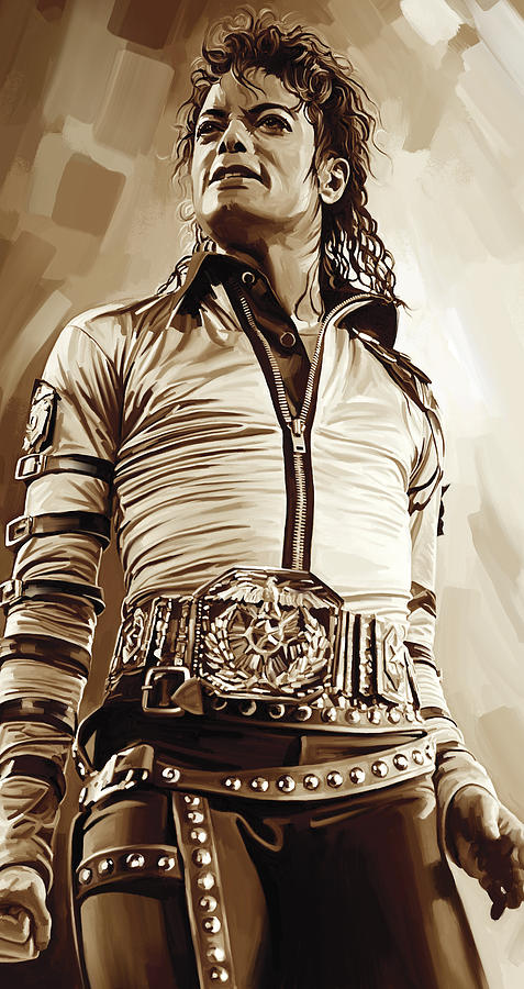 Michael Jackson Artwork 2 Painting by Sheraz A