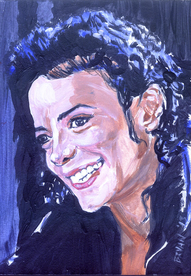 Michael Jackson Painting by Bryan Bustard