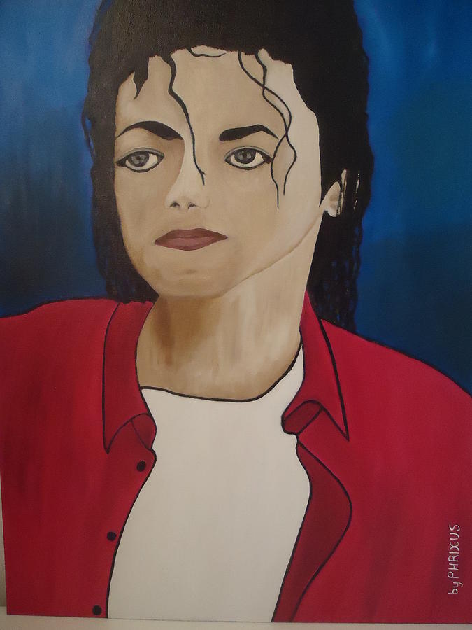 Musician Painting - Michael Jackson by Frixos Philippou
