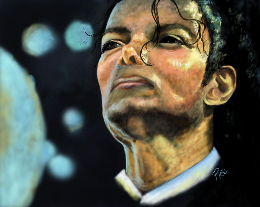 Michael Jackson Digital Art - Michael Jackson by Maria Schaefers