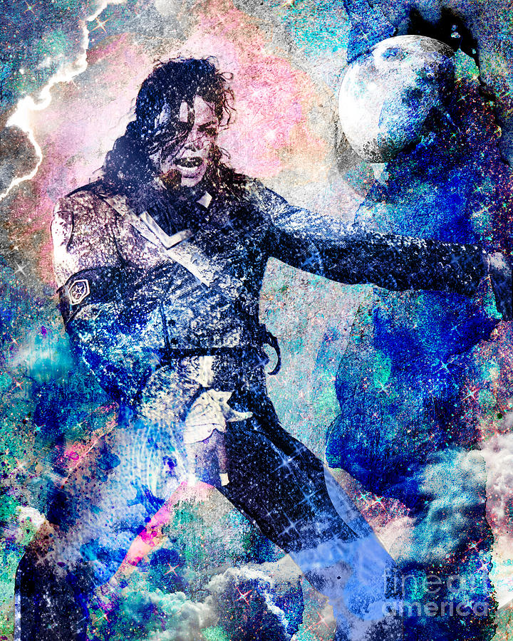 Rock Painting - Michael Jackson Original Painting by Ryan Rock Artist Rock Painting - Michael Jackson Original Painting by Ryan Rock Artist