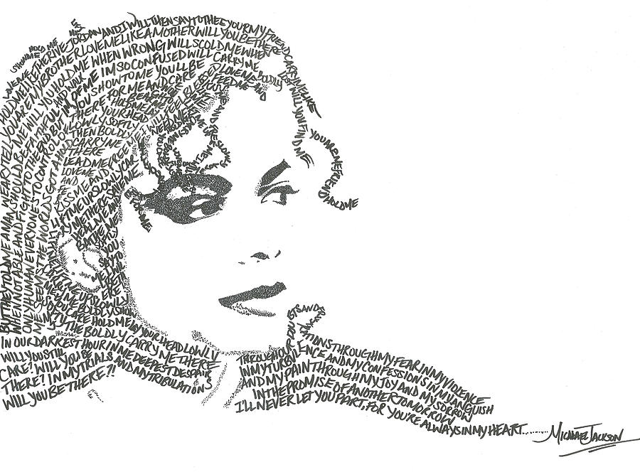 Michael Jackson Portrait Drawing by Carlos Santana Trott - Fine Art America