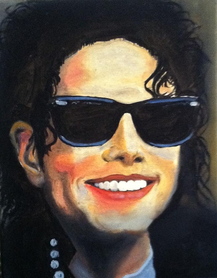 Michael Jackson Painting by Ryszard Ludynia