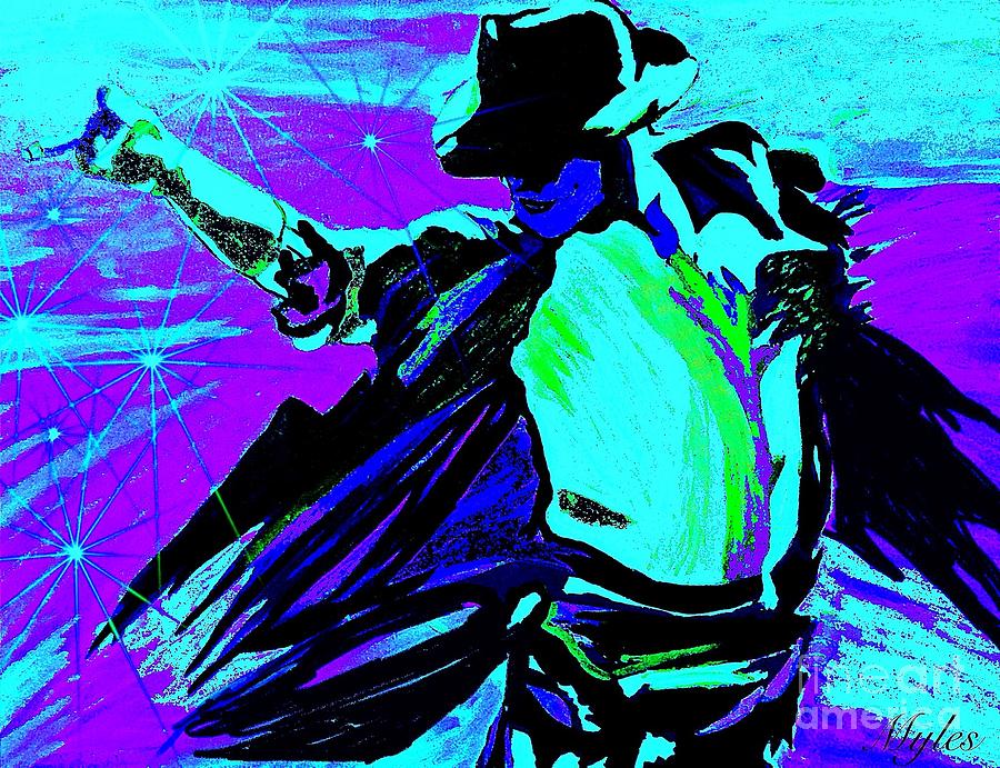 Michael Jackson Thriller Painting by Saundra Myles