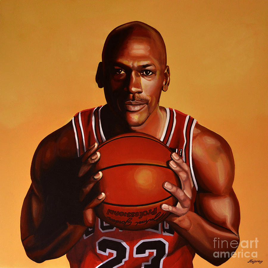 Michael Jordan Painting - Michael Jordan 2 by Paul Meijering