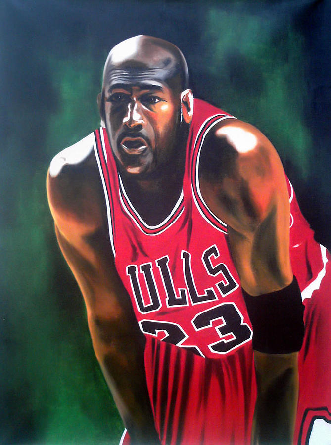 Michael Jordan By Hector Monroy Painting by Hector Monroy