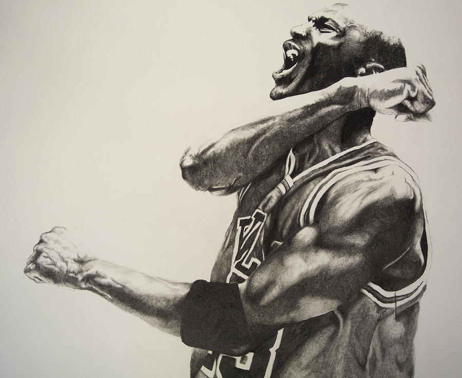 Michael Jordan Drawing by Jake Stapleton