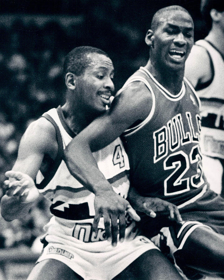 Michael Jordan Photograph - Michael Jordan Trying To Get Position by Retro Images Archive