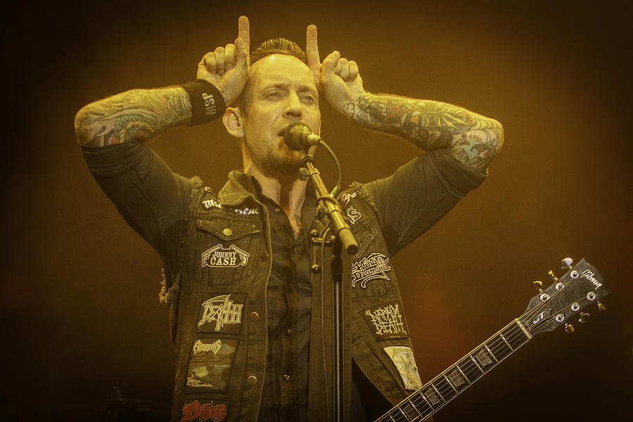 Volbeat Photograph - Michael Poulsen by Vedran Levi