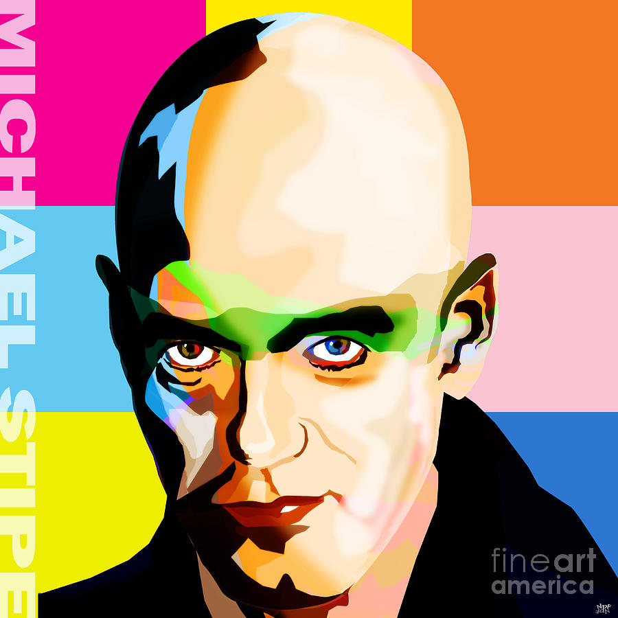 Michael Stipe Rem Big Digital Art By Neil Finnemore