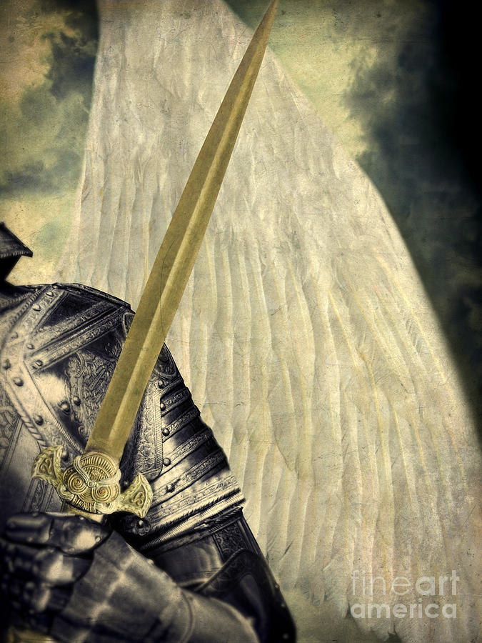 Feather Photograph - Michael the Archangel by Jill Battaglia