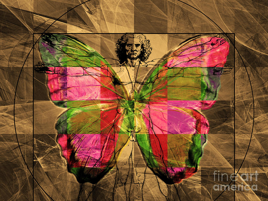 Leonardo da Vinci Butterfly Man DSC2969 v2 Photograph by Wingsdomain Art and Photography