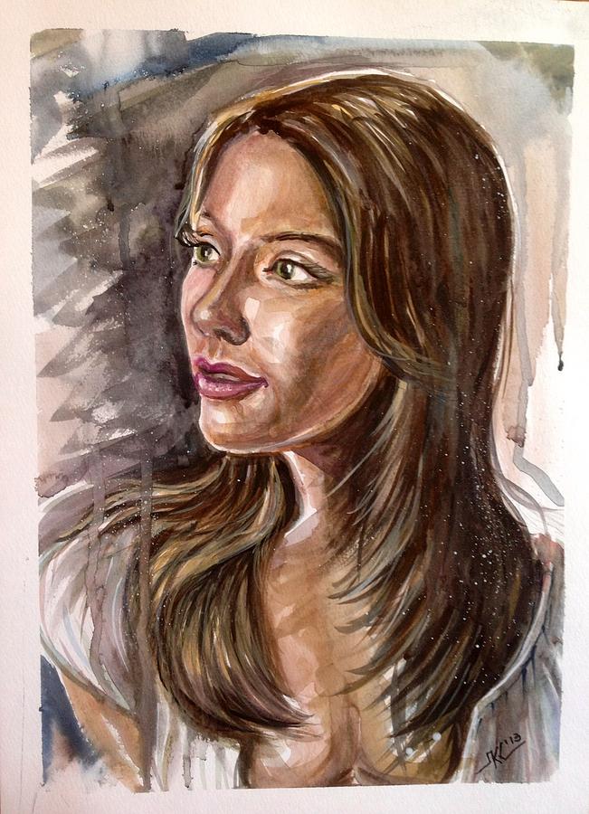 Michelle Painting by Katerina Kovatcheva