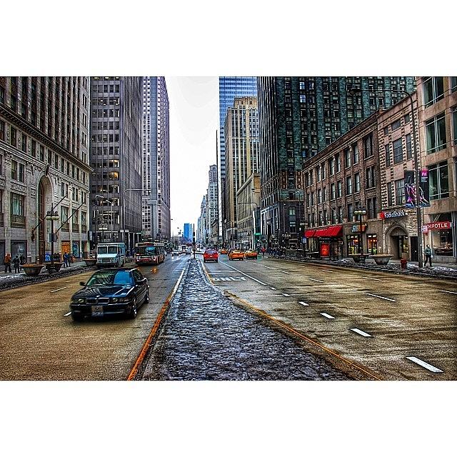 Michigan Avenue Looking South Of The Photograph by James Roach