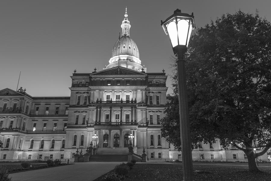 Michigan Capitol and post   Photograph by John McGraw