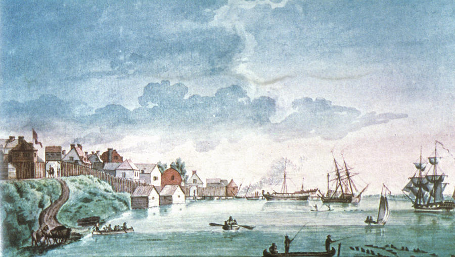 Michigan Detroit, 1794 Painting by Granger