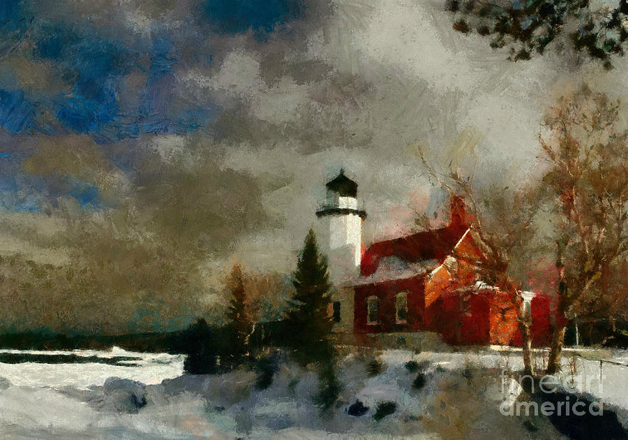 Winter Painting - Michigan Snow by Scott Bennett