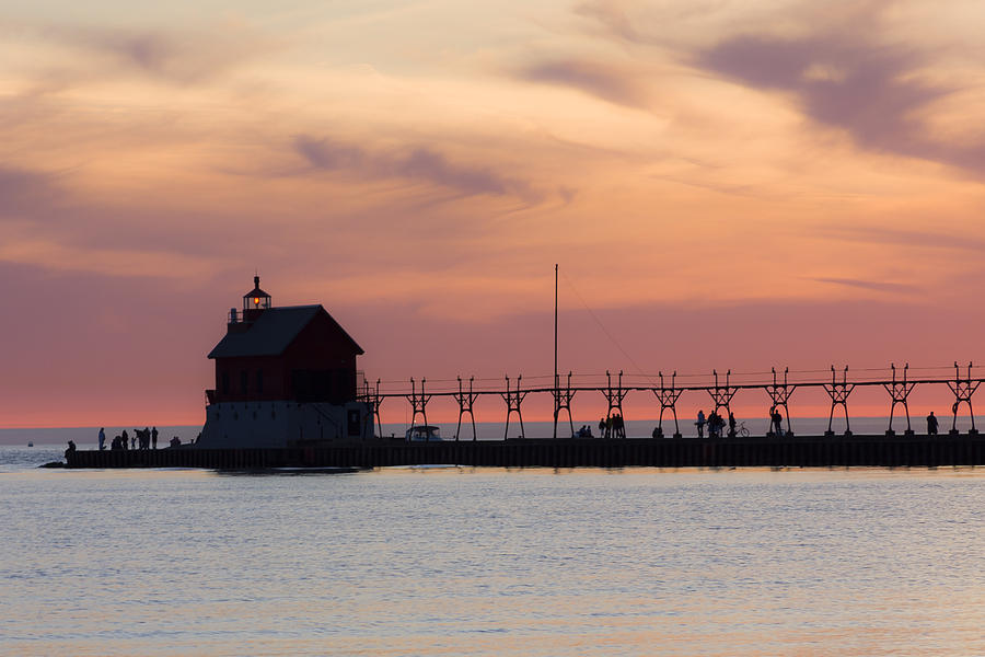 Michigan Sunset Photograph by Adam Romanowicz