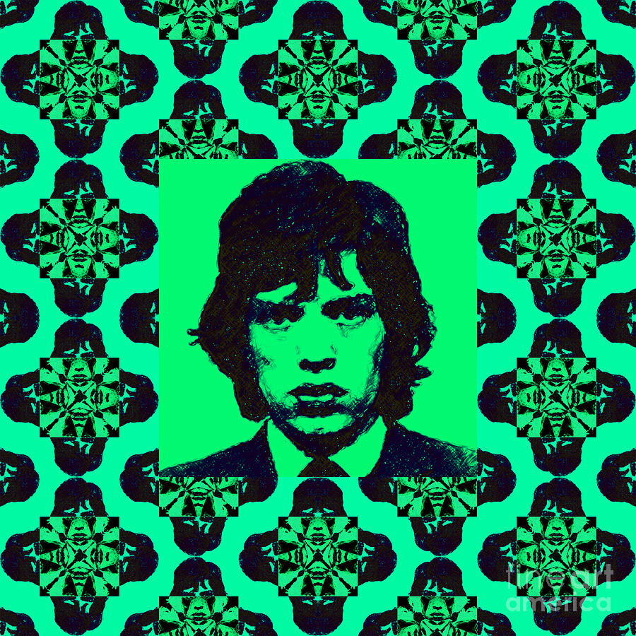 Mick Jagger Abstract Window p128 Photograph by Wingsdomain Art and Photography