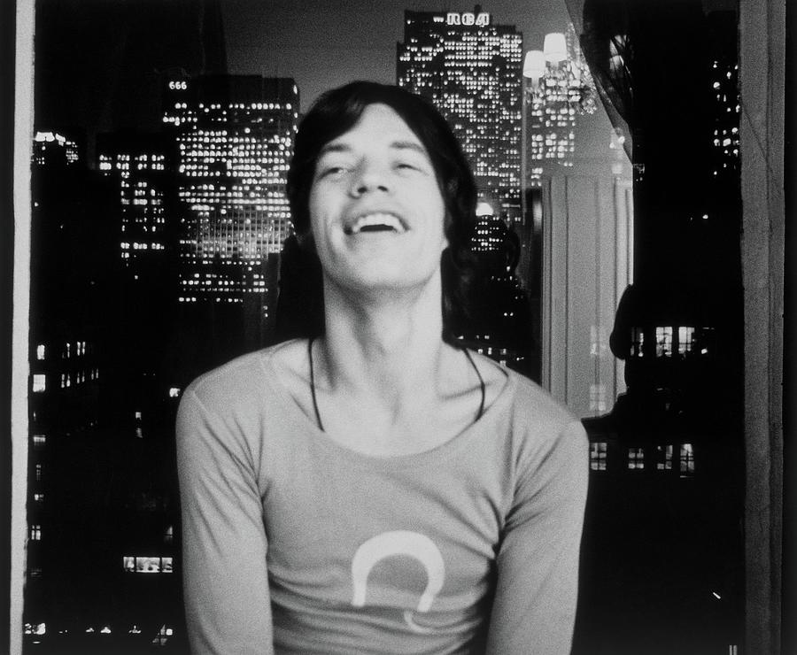 Mick Jagger Laughing Photograph by Cecil Beaton