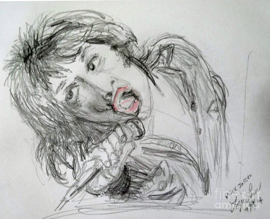 Mick Jagger Drawing by Lyric Lucas