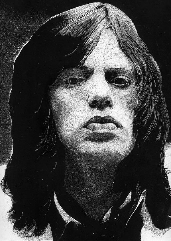 Mick Jagger Drawing by Michael Jager