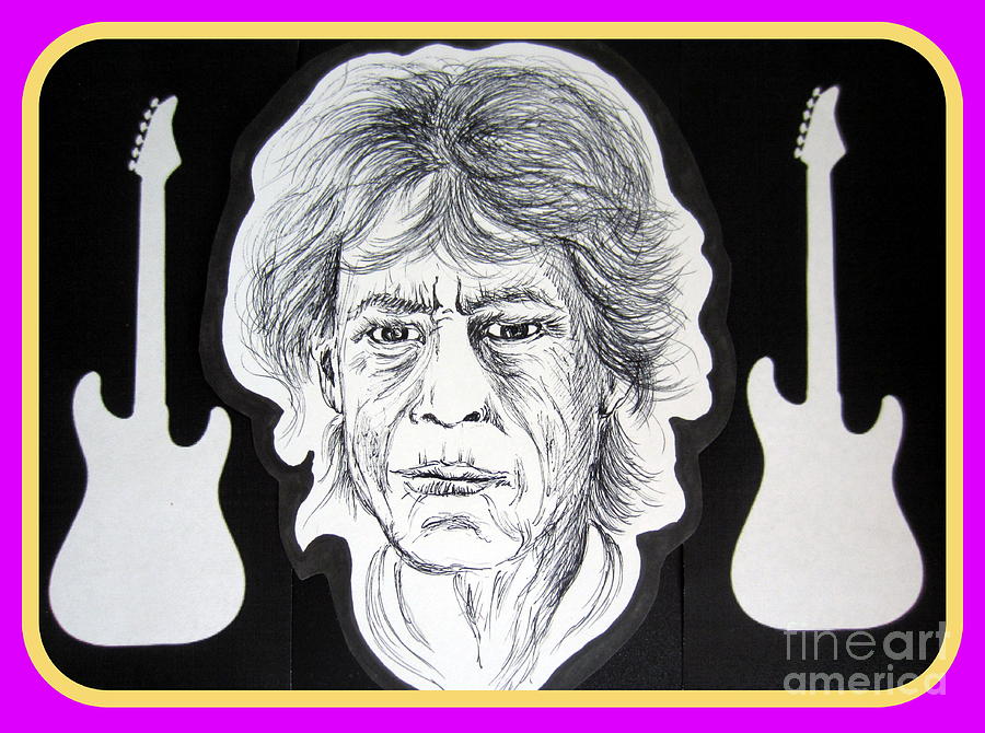 Mick Jagger the Rolling Stone Painting by Roberto Gagliardi